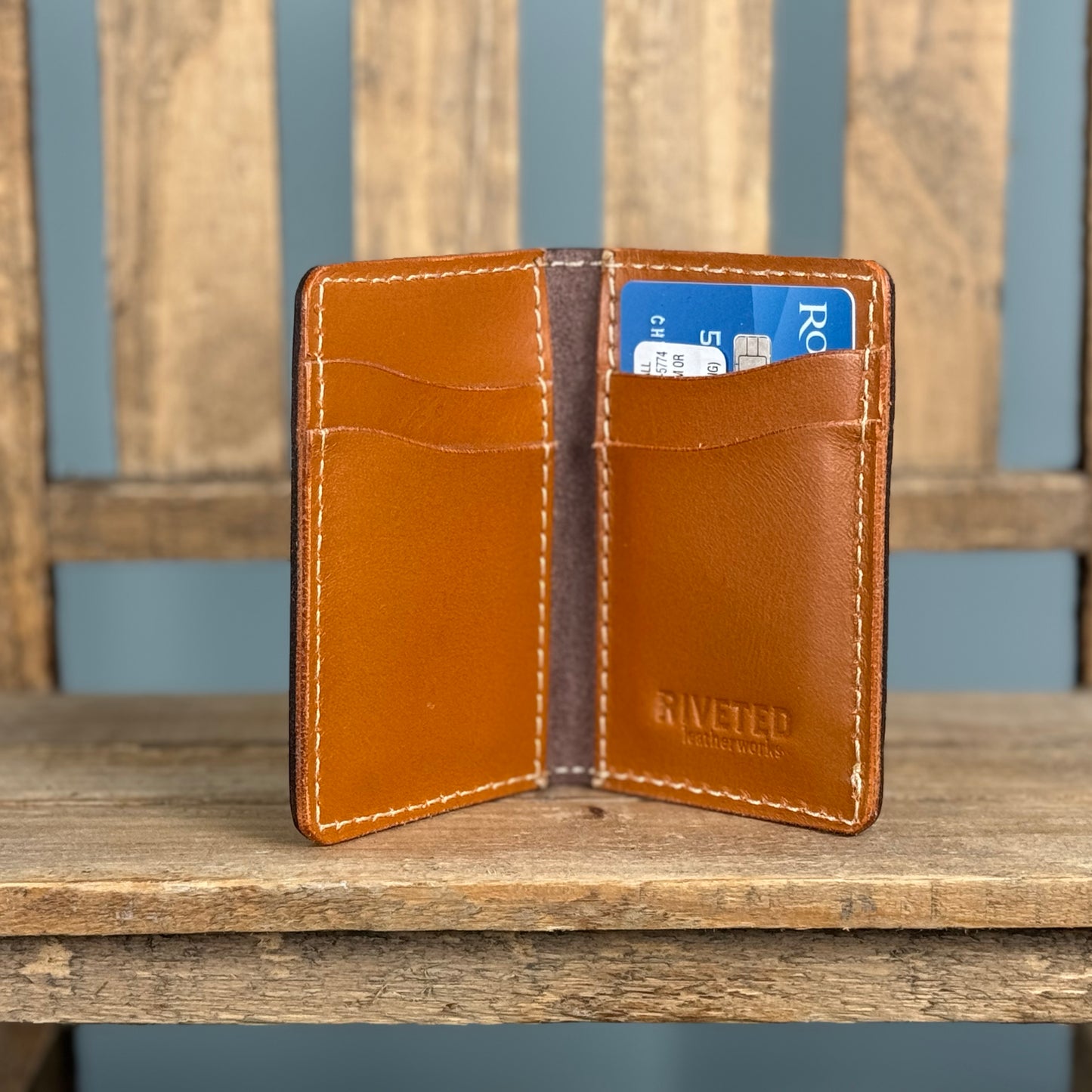 Slim Leather Card Wallet (Vertical Pockets) - #CW1503V