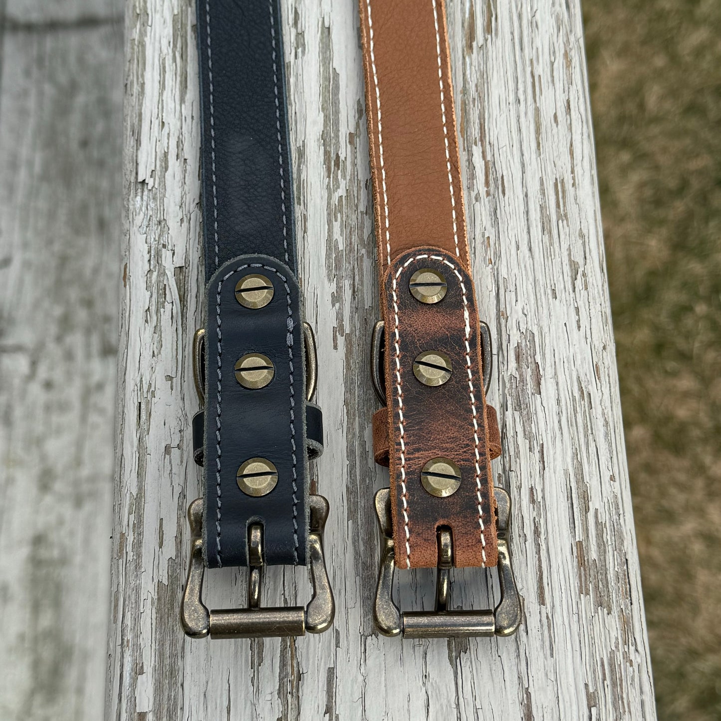 3/4" Leather Dog Collar