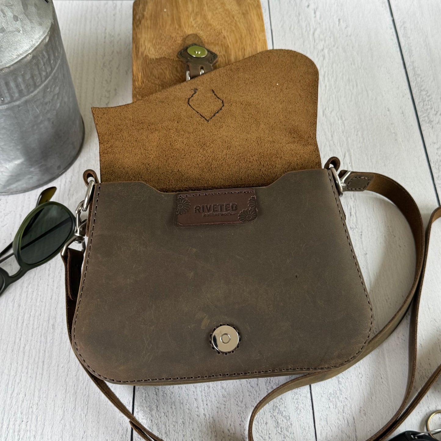 Leather Treehouse Crossbody #32905