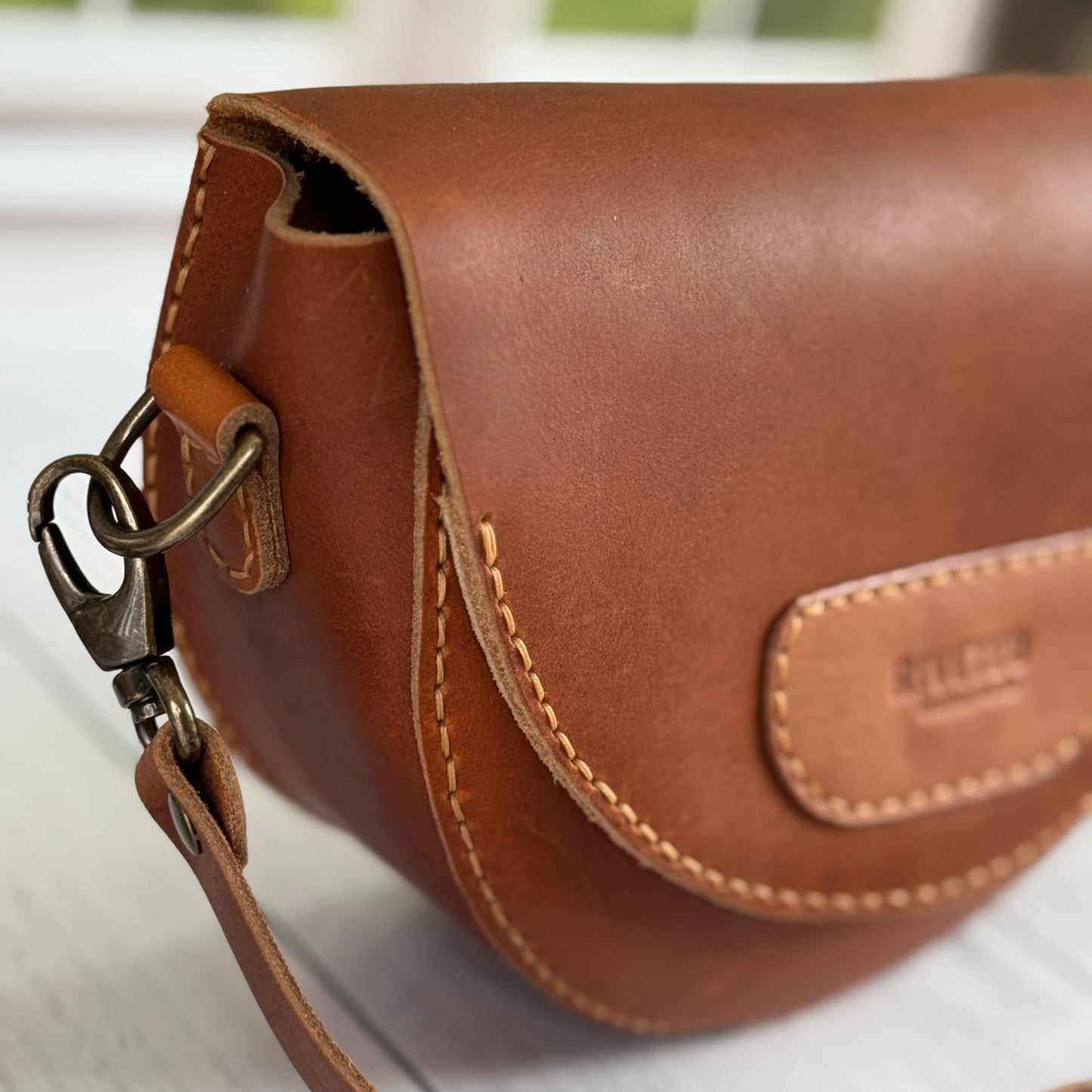 Leather Half Moon Crossbody #94362