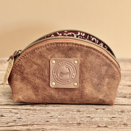 Crazy Horse Brown Leather with Red Swirl Interior - #702