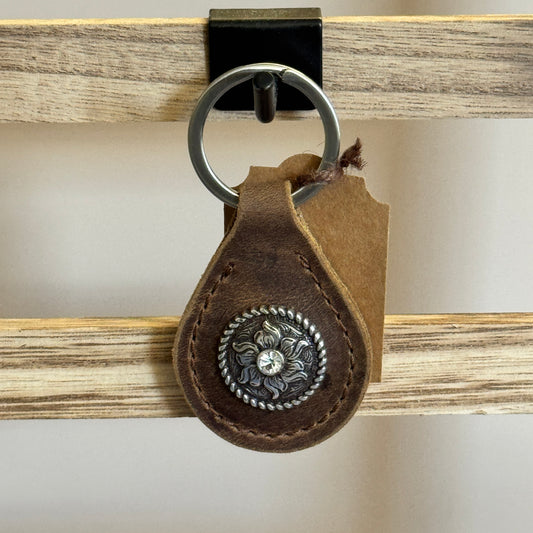 Crystal Flower Key Fob - KF7