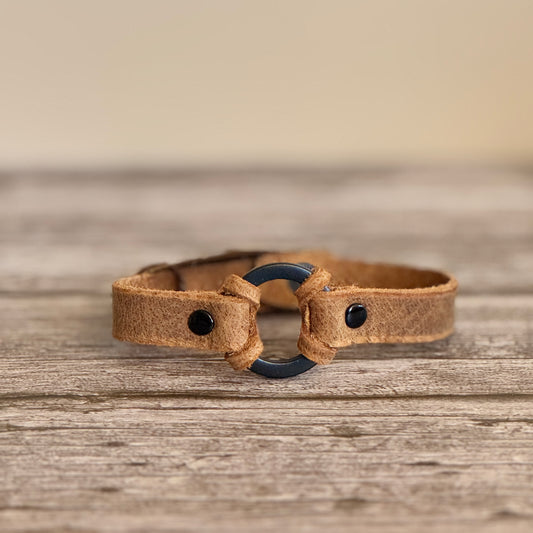 Tan with Matte Black Loop - LARGE - HL9