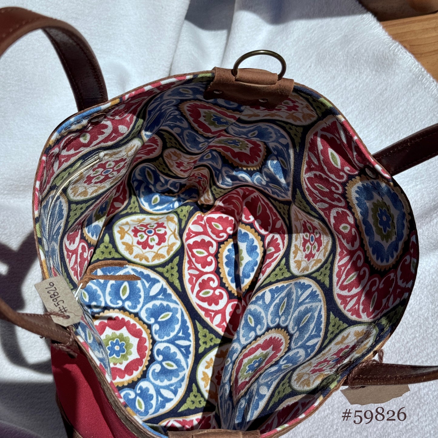 Bright Red Tote #59826