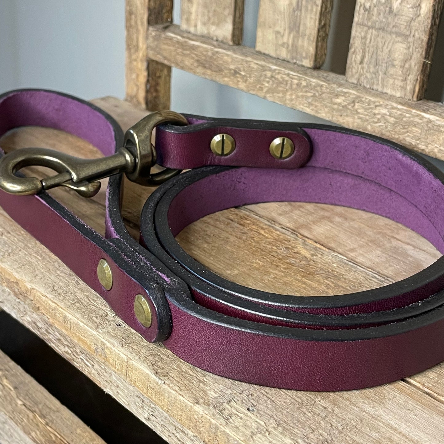 3/4" Extra Grip Leash - Medium Weight English Bridle