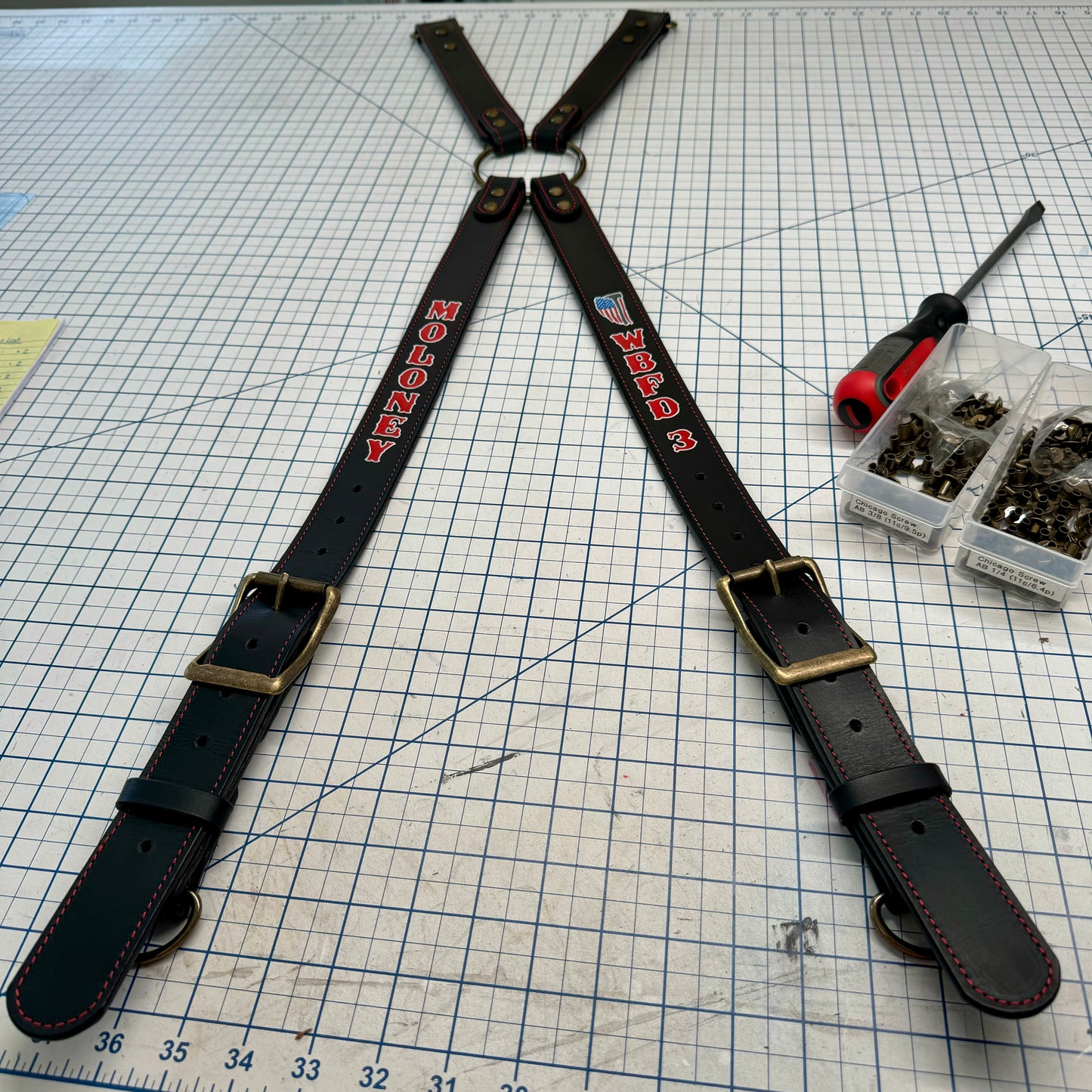 Custom Suspenders for Bunker Gear